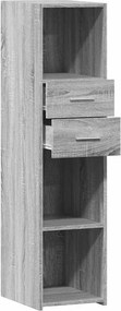 vidaXL Ντουλάπι Γκρι Sonoma 30x42,5x124 εκ. από Επεξεργασμένο Ξύλο