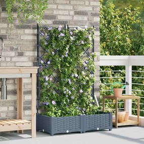 vidaXL Κηποτινάκι με Τρέλα Ανοιχτό γκρι 80 x 40 x 125.5 εκ. PP
