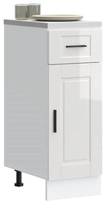 vidaXL ντουλάπι βάσης κουζίνας Porto Λευκό Υψηλής στιλπνότητας
