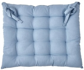 Μαξιλάρι Καρέκλας Diego 01 Blue Kentia 40Χ40 40x40cm 100% Βαμβάκι