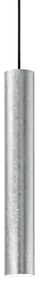 Κρεμαστό φωτιστικό κύλινδρος LOOK SP 1 Φ6 Ideal Lux-141800-Ασημί 141800