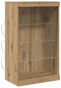 vidaXL Πλαϊνό γραφείο artisan δρυς 60.5 x 37 x 100 εκ