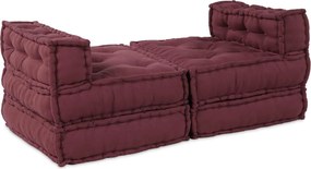 vidaXL Μονάδα Μοντέρνου Καναπέ 4 pcs Καφετί Ύφασμα