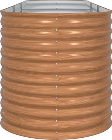 vidaXL Ανεβασμένο Κρεβάτι Καφέ 320 x 80 x 81 cm Ατσάλι