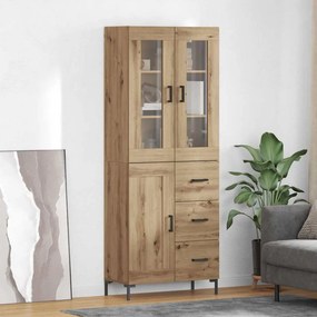 vidaXL Highboard 2 pcs Artisan Oak 69,5 x 34 x 180 εκ.