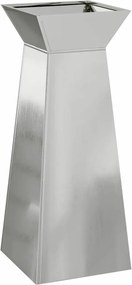 vidaXL Γλάστρα Πυλώνας 2 τμχ. Ασημί 40 x 40 x 100 cm