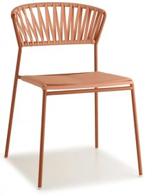 17689 Lisa club art.2874 μεταλλική καρέκλα Σε πολλούς χρωματισμούς 52x60x78(45)cm Μέταλλο - Σχοινί 2 Τεμάχια