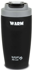 Ποτήρι - Θερμός Με Καλαμάκι We Care 10-110-035 Φ8,5x18,5cm 500ml Black Nava