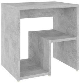 vidaXL Κομοδίνα 2 τεμ. Γκρι Σκυροδέμ. 40 x 30 x 40 εκ. από Επεξ. Ξύλο