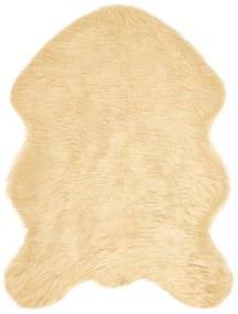 vidaXL Ψεύτικο Δέρμα Προβάτου Χαλί Tafalla Κρεμ 80 x 120 cm