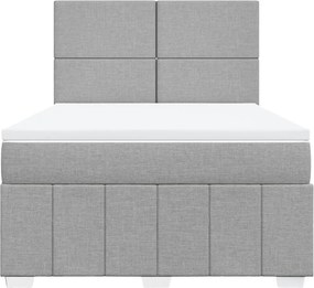 vidaXL Κρεβάτι Boxspring με Στρώμα Αν. Πράσινο 160x200εκ Υφασμάτινο