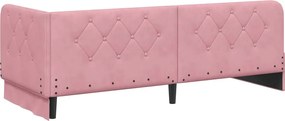 vidaXL Κρεβάτι Γωνίας Ροζ 80 x 200 cm Βελούδο
