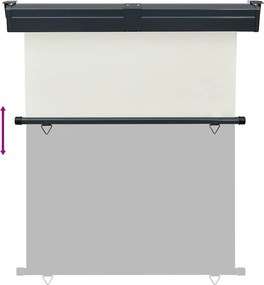 vidaXL Σκίαστρο Βεράντας Πλαϊνό Κρεμ 145 x 250 εκ.