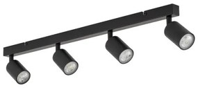 Πλαφονιέρα Φωτιστικό Οροφής 4xGU10 10W IP20 Top TK Lighting-6177-Μαύρο 6177