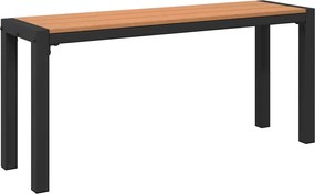 vidaXL Παγκάκι κήπου Καφέ 100 x 28 x 45 εκ. Ατσάλι