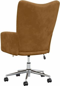 vidaXL Πολυθρόνα Relax Καφέ Βελούδινη