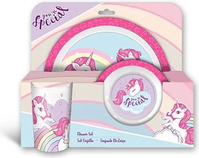 Σετ φαγητού 3 τμχ Unicorn 29x8xH24cm