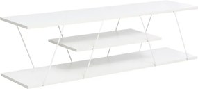 Έπιπλο τηλεόρασης Tars pakoworld λευκό 120x30x33εκ