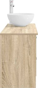 vidaXL Σετ Επίπλων Μπάνιου 2 pcs Sonoma Δρυς Επεξεργασμένο Ξύλο