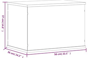 vidaXL Κουτί Βιτρίνα Διάφανο 56 x 36 x 37 εκ. Ακρυλικό