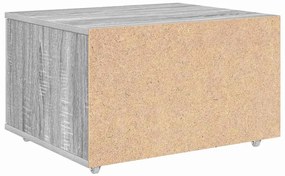 vidaXL Ντουλάπι με Συρτάρια Γκρι 55 x 45 x 33.5 εκ Επεξεργασμένο ξύλο