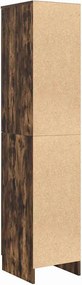 vidaXL Highboard Καπνιστό Δρύς 35 x 39 x 168 εκ.