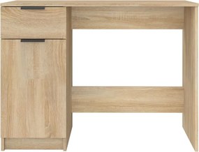 vidaXL Γραφείο Sonoma Δρυς 100x50x75 εκ. από Επεξεργασμένο Ξύλο