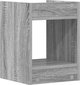 vidaXL Βάση φυτών με ράφι Γκρι Σονομά 30 x 30 x 40 cm