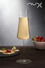 NUDE STEM ZERO CHAMPAGNE SET2 300CC H:26 P/288 GB2.OB12.
