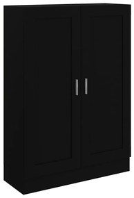 vidaXL Βιβλιοθήκη Μαύρη 82,5 x 30,5 x 115 εκ. Επεξ. Ξύλο