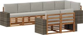 vidaXL Σετ Καναπέ Στερεό Ξύλο Ακακίας