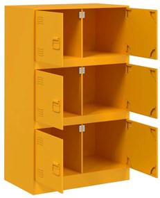 vidaXL Ντουλάπι Μουσταρδί 67 x 39 x 107 εκ. από Ατσάλι