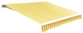 Τεντόπανο Έντονο Κίτρινο/Λευκό 6x3 μ Καραβόπανο (Χωρίς Πλαίσιο) - Κίτρινο
