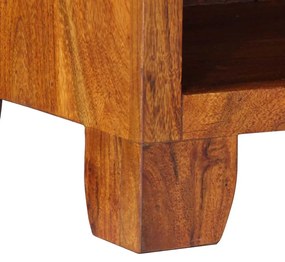 Κομοδίνο 40x35x45 cm από μασίφ ξύλο ακακίας - Καφέ