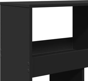 vidaXL Βιβλιοθήκη Μαύρη 100x33x187,5 εκ. Επεξ. Ξύλο