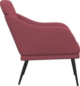 vidaXL Πολυθρόνα Μπορντό 63x76x80 εκ. Υφασμάτινη