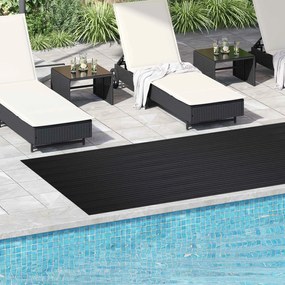 vidaXL Μάτ δαπέδου Μαύρο 1,5 x 4 m Λάστιχο