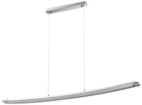 LED Κρεμαστό Γραμμικό Φωτιστικό Κυρτό Design 18W Γυαλί και Μέταλλο Χρώμιο Φως Ημέρας VTAC 3898 Χρώμιο