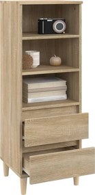 vidaXL Ντουλάπι Sonoma Δρυς 40x36x110 εκ. από Επεξεργασμένο Ξύλο