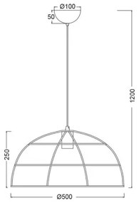 Φωτιστικό οροφής Olter-Διάμετρος 50 εκ.