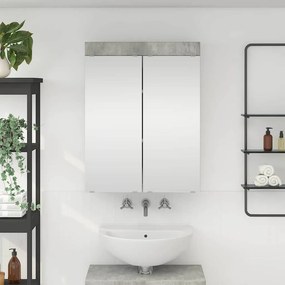 vidaXL Καθρέφτης Ντουλάπα Μπάνιου TULUM Σκυρόδεμα Γκρι