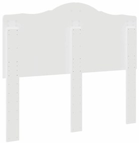 vidaXL Κεφαλάρι με κεφαλάρι Λευκό 120 cm Επεξεργασμένο ξύλο