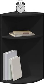 vidaXL End Table Μαύρο 29,6 x 29,6 x 60 εκ Επεξεργασμένο ξύλο