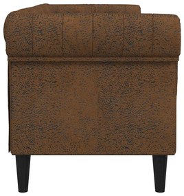 vidaXL Καναπές Chesterfield Argyle Καφέ 201.5 x 74.5 x 74.5 εκατοστά