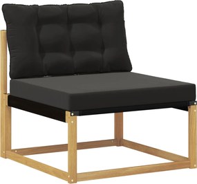 vidaXL Σειρά Καναπέ Εξωτερικού 8 pcs Λευκό και μαύρο