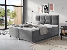 Επενδυμένο κρεβάτι Dave-Gkri-160 x 200