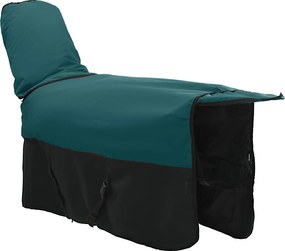 vidaXL Σαμάρι Ίππου Σκούρο πράσινο και μαύρο 135 cm Πολυεστέρας