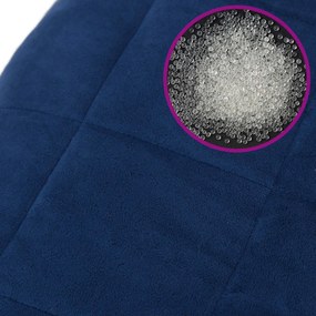 vidaXL Κουβέρτα Βαρύτητας Μπλε 120 x 180 εκ. 9 κ. Υφασμάτινη
