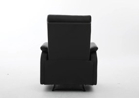 Πολυθρόνα Ανακλινόμενη ArteLibre TALITHA Μαύρο PU 79x97x101cm
