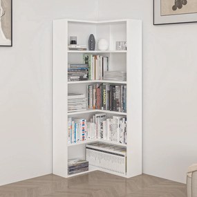 Βιβλιοθήκη Λευκό ALAPU 60x20x147